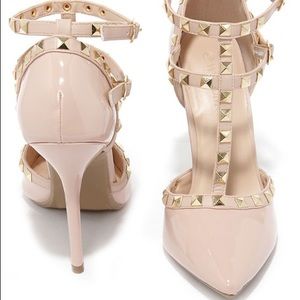 Studded heel. Worn once!